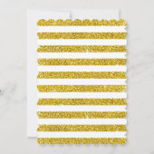 Invitation Fête de Baby shower de révélation de genre jaune e (Dos)