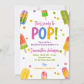 Invitation Fête de baby shower été bâtonnets glacés (Devant)