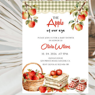 Invitation Fête de Baby Shower « La Prunelle de Nos Yeux »
