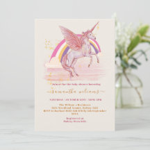 Fête de Baby Shower Licorne Magique