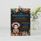Invitation Fête de Baby Shower Muchachito Charro (Debout devant)