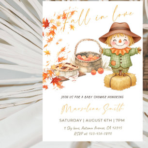 Invitation Fête de Baby Shower « Tombez amoureux »