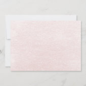 Invitation Fête de Baby Sprinkle Rose en aquarelle (Dos)