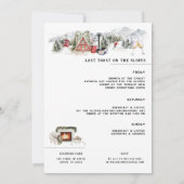 Invitation Fête de Bachelorette Après-Ski (Dos)