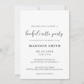 Invitation Fête de Bachelorette au design élégant (Devant)