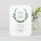 Invitation Fête de bachelorette botanique aquarelle (Debout devant)