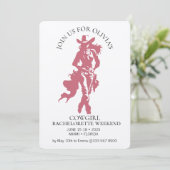 Invitation Fête de Bachelorette Cowgirl Crew (Debout devant)