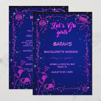 Invitation Fête de Bachelorette de Cowgirl modifiable