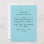 Invitation Fête de Bachelorette de décembre sur mesure avec S (Dos)