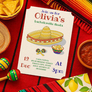 Invitation Fête de Bachelorette de Fiesta Mexicaine personnal
