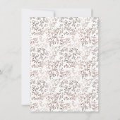 Invitation Fête de Bachelorette de Foil en tranches de bois r (Dos)