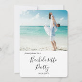 Invitation Fête de bachelorette de la plage Photo personnalis (Devant)