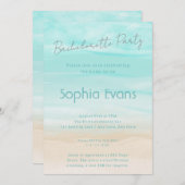 Invitation Fête de Bachelorette de mariage Abstrait moderne (Devant / Derrière)