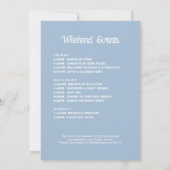 Invitation Fête de Bachelorette de Ski d'Hiver Après-Ski (Dos)