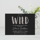 Invitation Fête de bachelorette Leopard Wild (Debout devant)