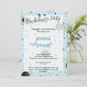 Invitation Fête de Bachelorette Moderne Céleste de Mariage (Debout devant)