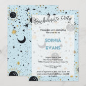 Invitation Fête de Bachelorette Moderne Céleste de Mariage (Devant / Derrière)