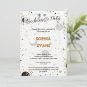 Invitation Fête de Bachelorette Moderne Céleste de Mariage (Debout devant)