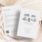 Invitation Fête de bachelorette moderne Coastal Cowgirl