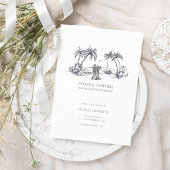 Invitation Fête de bachelorette moderne Coastal Cowgirl