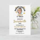 Invitation Fête de Bachelorette Photo de Visage de Marié Pers (Debout devant)