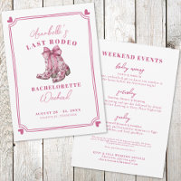 Fête de Bachelorette Pink Last Rodeo