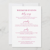 Invitation Fête de Bachelorette Pink Last Rodeo (Dos)