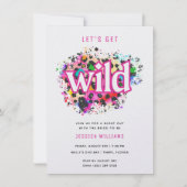 Invitation Fête de bachelorette Poster de animal sauvage (Devant)