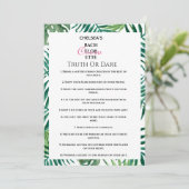 Invitation Fête de bachelorette Tropicale Vérité Ou Odeur Fun (Debout devant)