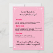 Invitation Fête de bachelorte rose Las Vegas (Dos)