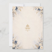 Invitation Fête de bal Royal Blue Sweet 16 (Dos)