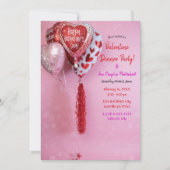 Invitation Fête de ballons de la Saint-Valentin ou événement  (Devant)