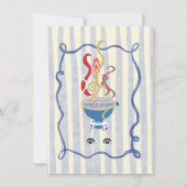 Invitation Fête de barbecue dans la cour dessin à la main (Dos)