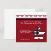 Invitation Fête de barbecue du 4 juillet (Devant / Derrière)