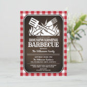 Invitation Fête de barbecue du jardin de l'arrière (Debout devant)