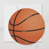 Invitation Fête de basket (Dos)