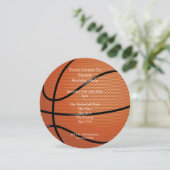 Invitation Fête de basket (Debout devant)