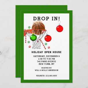 Invitation Fête de basket-ball