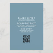 Invitation Fête de Bébé à Bord Tout en Un (Dos)