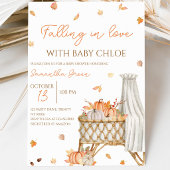 Invitation Fête de Bébé à la Citrouille Tombe amoureuse