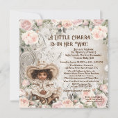 Invitation Fête de Bébé Adorable Charra (Devant)