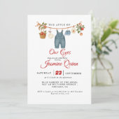 Invitation Fête de bébé Apple Fruit Fall baby sprinkle (Debout devant)
