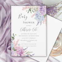 Fête de bébé aquarelle Hydrangeas 