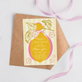 Invitation Fête de Bébé au Citron Mama's Main Squeeze