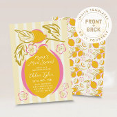Invitation Fête de Bébé au Citron Mama's Main Squeeze