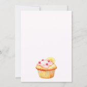 Invitation Fête de Bébé au Thème de Limonade à l'Aquarelle (Dos)