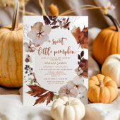 Invitation Fête de bébé automnale Boho citrouille