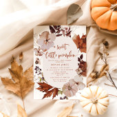 Invitation Fête de bébé automnale Boho citrouille