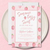 Fête de Bébé aux Fraises Sucrées