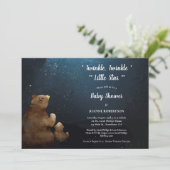 Invitation Fête de bébé 'Bears Twinkle Twinkle Little Star' (Debout devant)